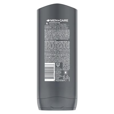 Dove Men + Care Charcoal + Clay Żel pod prysznic dla mężczyzn 400 ml