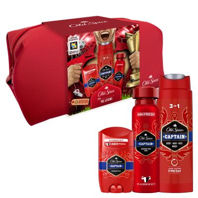 Old Spice Captain Zestaw deostick 50 ml + żel pod prysznic 3w1 250 ml + dezodorant 150 ml + kosmetyczka