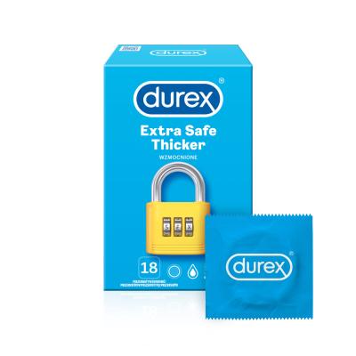 Durex Extra Safe Thicker Prezerwatywy dla mężczyzn Zestaw