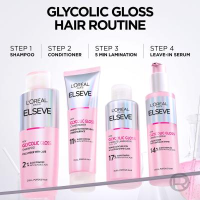 L&#039;Oréal Paris Elseve Glycolic Gloss Conditioner Odżywka dla kobiet 150 ml