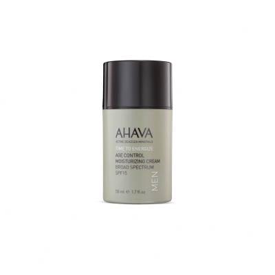 AHAVA Men Time To Energize Zestaw krem do twarzy Age Control Moisturizing Cream 50 ml + żel pod prysznic Mineral Shower Gel 100 ml + krem do rąk Mineral Hand Cream 100 ml + kosmetyczka