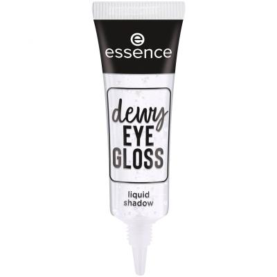 Essence Dewy Eye Gloss Cienie do powiek dla kobiet 8 ml Odcień 01 Crystal Clear