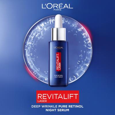 L&#039;Oréal Paris Revitalift Laser Pure Retinol Night Serum Zestaw serum do twarzy na noc Revitalift Laser Pure Retinol Night Serum 50 ml + krem do twarzy na dzień Revitalift Laser X3 SPF25 50 ml