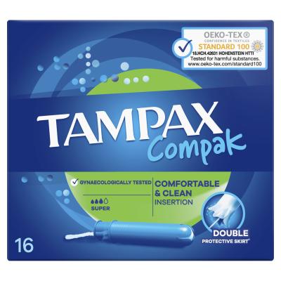 Tampax Compak Super Tampon dla kobiet Zestaw