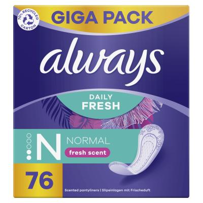 Always Daily Fresh Normal Fresh Scent Wkładka higieniczna dla kobiet Zestaw