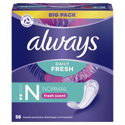 Always Daily Fresh Normal Fresh Scent Wkładka higieniczna dla kobiet Zestaw