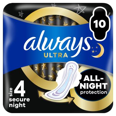 Always Ultra Secure Night Podpaska dla kobiet Zestaw