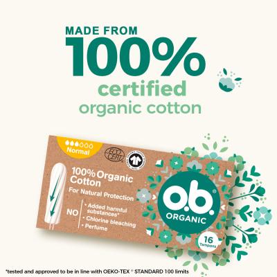 o.b. Organic Normal Tampon dla kobiet Zestaw