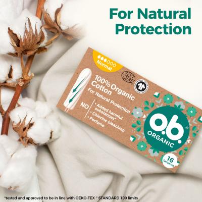 o.b. Organic Normal Tampon dla kobiet Zestaw