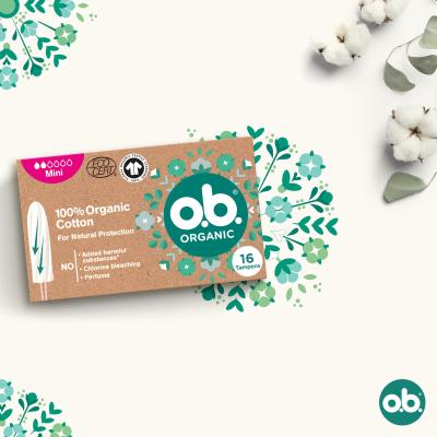 o.b. Organic Mini Tampon dla kobiet Zestaw