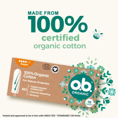 o.b. Organic Super Tampon dla kobiet Zestaw