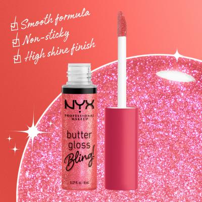 NYX Professional Makeup Butter Gloss Bling Błyszczyk do ust dla kobiet 8 ml Odcień 05 She Got Money