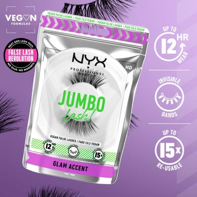 NYX Professional Makeup Jumbo Lash! Glam Accent Sztuczne rzęsy dla kobiet 1 szt