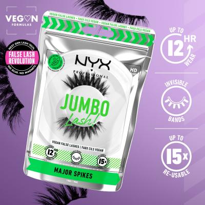 NYX Professional Makeup Jumbo Lash! Major Spikes Sztuczne rzęsy dla kobiet 1 szt