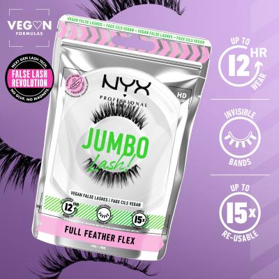 NYX Professional Makeup Jumbo Lash! Full Feather Flex Sztuczne rzęsy dla kobiet 1 szt