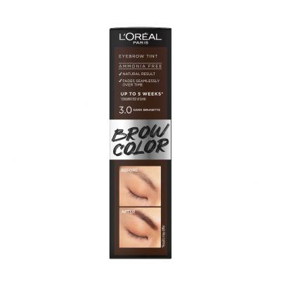 L&#039;Oréal Paris Brow Color Semi-Permanent Eyebrow Tint Farba do brwi dla kobiet 1 szt Odcień 3.0 Dark Brunette