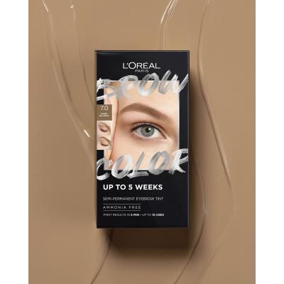 L&#039;Oréal Paris Brow Color Semi-Permanent Eyebrow Tint Farba do brwi dla kobiet 1 szt Odcień 7.0 Dark Blond