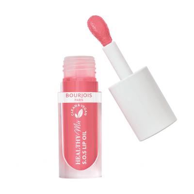 BOURJOIS Paris Healthy Mix Clean &amp; Vegan S.O.S Lip Oil Olejek do ust dla kobiet 4,5 ml Odcień 4 Pink Passion