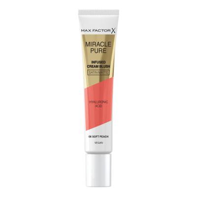 Max Factor Miracle Pure Infused Cream Blush Róż dla kobiet 15 ml Odcień 06 Soft Peach