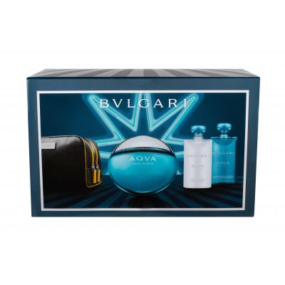 Bvlgari Aqva Pour Homme Zestaw Edt 100ml + 75ml Żel pod prysznic + 75ml Balsam po goleniu + Kosmetyczka