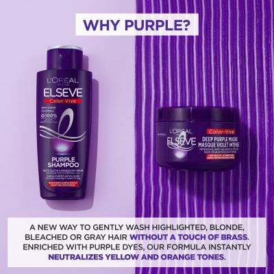 L&#039;Oréal Paris Elseve Color-Vive Deep Purple Mask Maska do włosów dla kobiet 250 ml