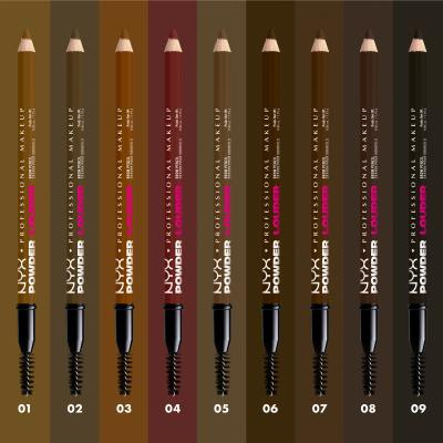 NYX Professional Makeup Powder Louder Brow Pencil Kredka do brwi dla kobiet 1,15 g Odcień 07 Espresso