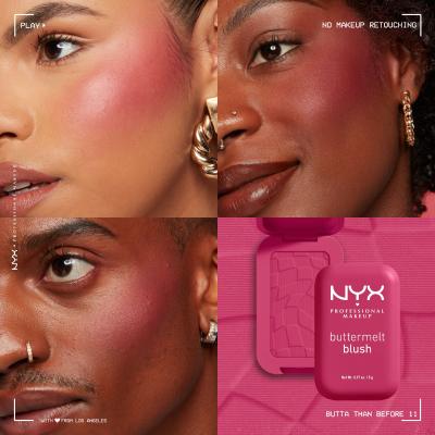 NYX Professional Makeup Buttermelt Blush Róż dla kobiet 5 g Odcień 11 Butta Than Before