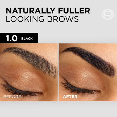 L&#039;Oréal Paris Brow Color Semi-Permanent Eyebrow Tint Farba do brwi dla kobiet 1 szt Odcień 1.0 Black