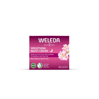 Weleda Wild Rose &amp; White Tea Smoothing Night Cream Krem na noc dla kobiet 40 ml