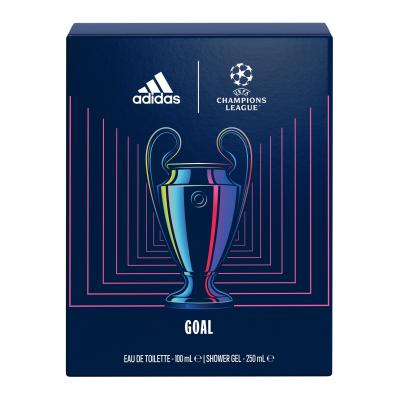 Adidas UEFA Champions League Goal Zestaw woda toaletowa 100 ml + żel pod prysznic 250 ml