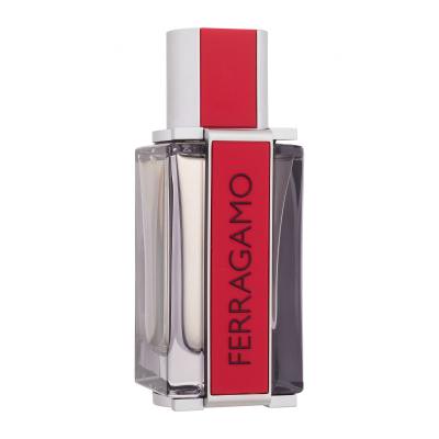 Ferragamo Ferragamo Red Leather Woda perfumowana dla mężczyzn 50 ml Uszkodzone pudełko