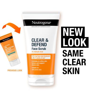 Neutrogena Clear &amp; Defend Face Scrub Peeling 150 ml