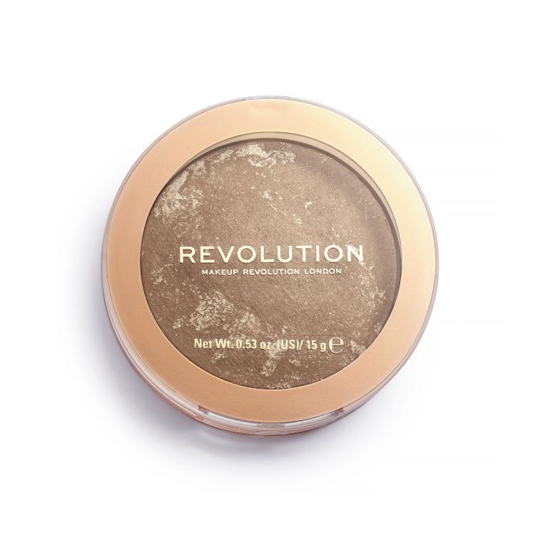 Makeup Revolution London Re-loaded Bronzer dla kobiet 15 g Odcień Take A Vacation