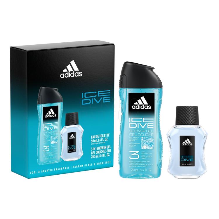 Adidas Ice Dive Zestaw Edt 50 ml + Żel pod prysznic 250 ml