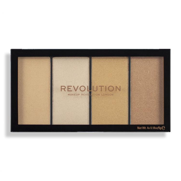 Makeup Revolution London Re-loaded Palette Rozświetlacz dla kobiet 20 g Odcień Lustre Lights Warm