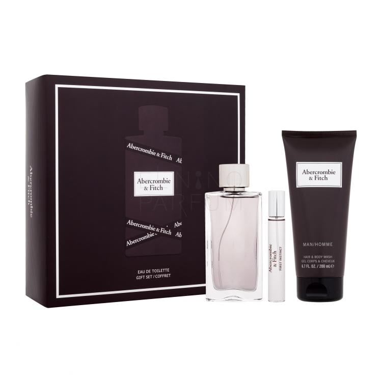 Abercrombie &amp; Fitch First Instinct Zestaw Edt 100 ml + Edt 15 ml + Żel pod prysznic 200 ml