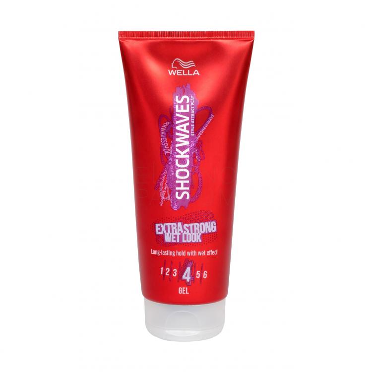 Wella Shockwaves Extra Strong Wet Look Żel do włosów dla kobiet 200 ml