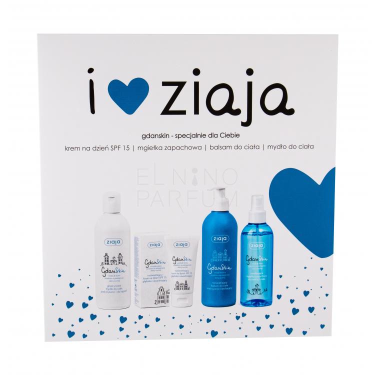 Ziaja GdanSkin Zestaw Krem na dzień SPF15 50 ml + Balsam do ciała 300 ml + Mydło glicerynowe 300 ml + Nawilżająca mgiełka 200 ml