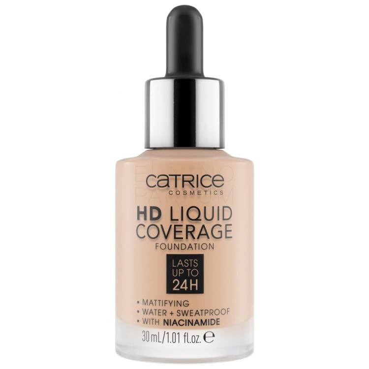 Catrice HD Liquid Coverage 24H Podkład dla kobiet 30 ml Odcień 030 Sand Beige