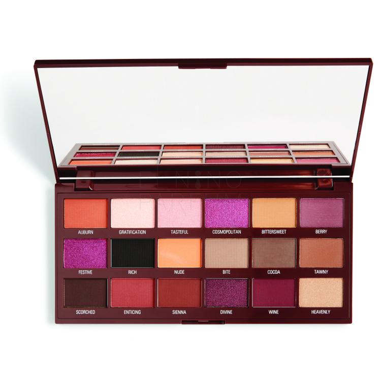 I Heart Revolution Chocolate Eyeshadow Palette Cienie do powiek dla kobiet 18 g Odcień Cranberries and Chocolate