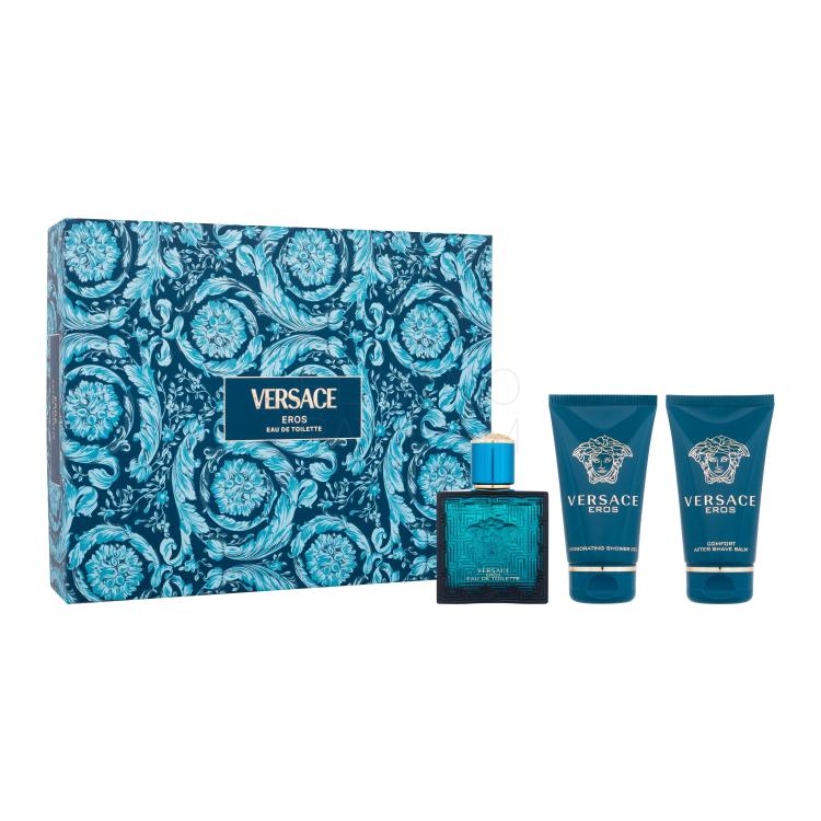 Versace Eros Zestaw Edt 50ml + 50ml Shower gel + 50ml After shave balm