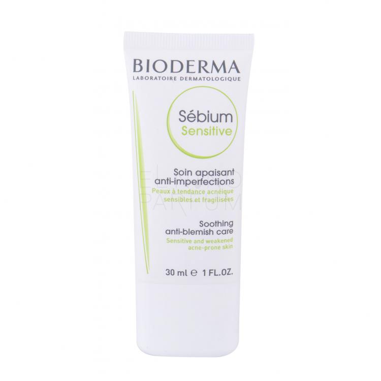 BIODERMA Sébium Sensitive Krem do twarzy na dzień dla kobiet 30 ml Uszkodzone pudełko