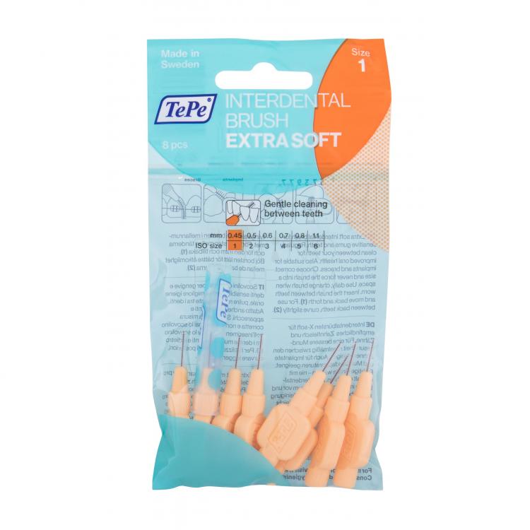 TePe Extra Soft 0,45 mm Szczoteczka do przestrzeni międzyzębowych 8 szt