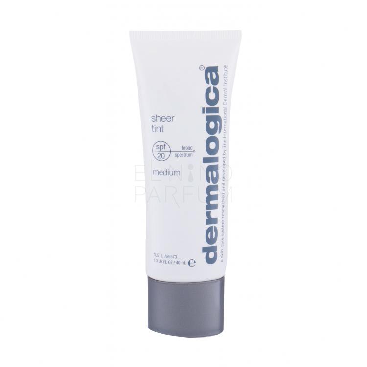 Dermalogica Sheer Tint Lightly Tinted Moisturizer SPF20 Krem do twarzy na dzień dla kobiet 40 ml Odcień Light