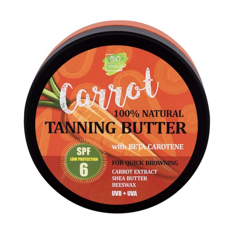 Vivaco Bio Carrot Tanning Butter SPF6 Preparat do opalania ciała 150 ml