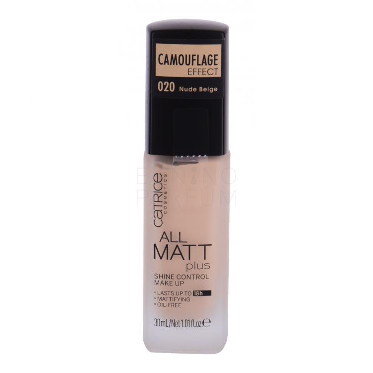 Catrice All Matt Plus Podkład dla kobiet 30 ml Odcień 020 Nude Beige