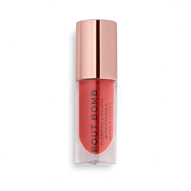 Makeup Revolution London Pout Bomb Błyszczyk do ust dla kobiet 4,6 ml Odcień Peachy