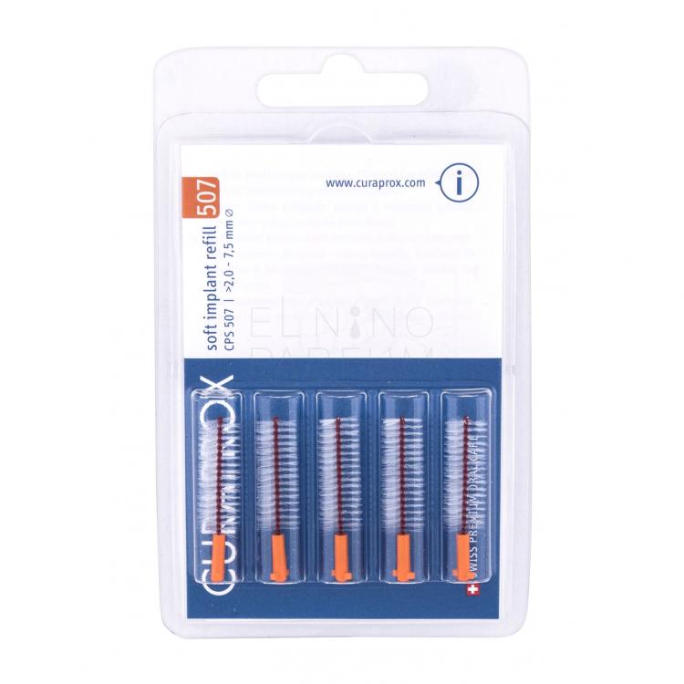 Curaprox Soft Implant Refill 2,0 - 7,5 mm Szczoteczka do przestrzeni międzyzębowych 5 szt