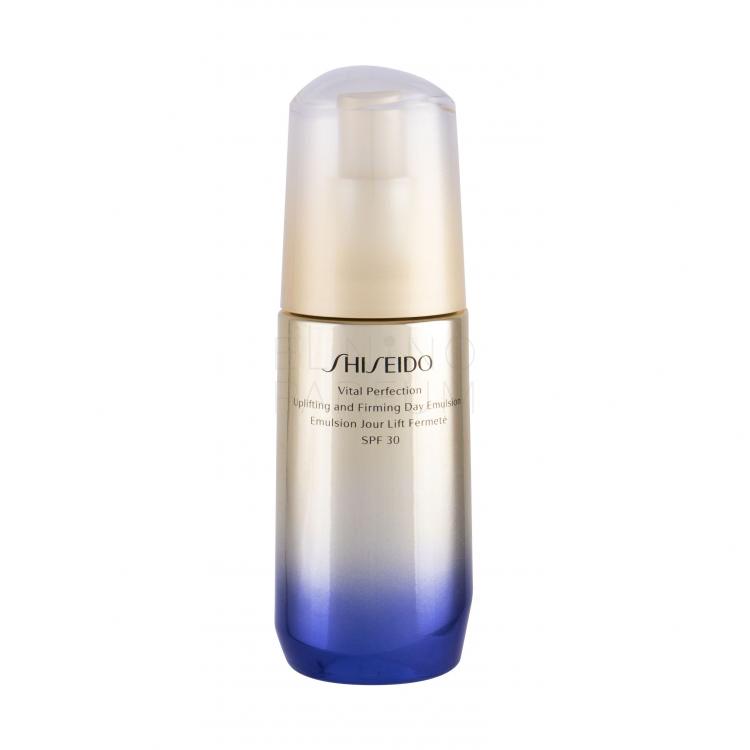 Shiseido Vital Perfection Uplifting And Firming Day Emulsion SPF30 Serum do twarzy dla kobiet 75 ml Uszkodzone pudełko