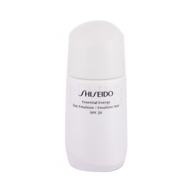 Shiseido Essential Energy Day Emulsion SPF20 Żel do twarzy dla kobiet 75 ml tester